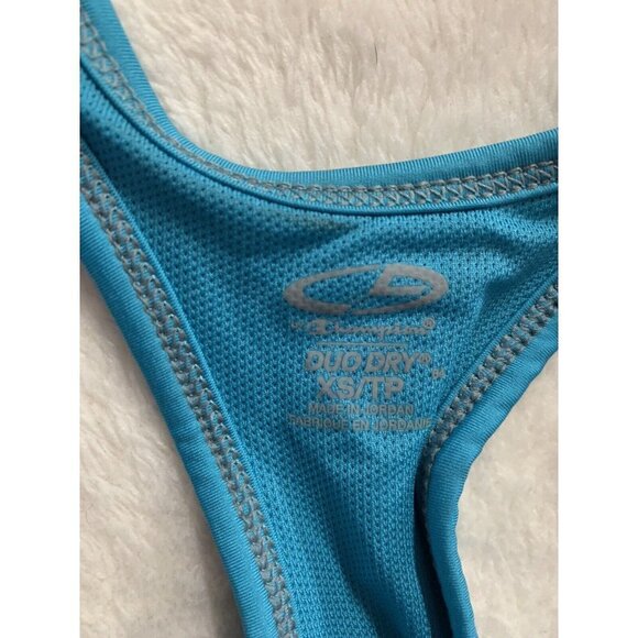 Champion NWT Womens XS Power Core Compression Sports Bra Removable Pads Teal - Picture 8 of 9